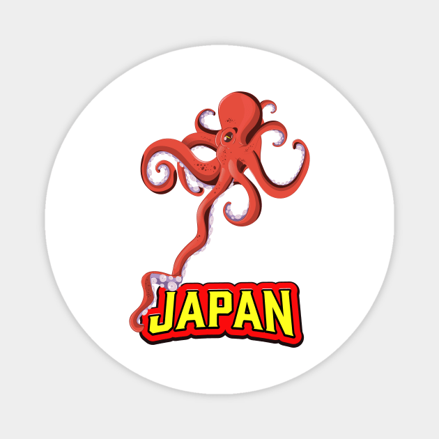 Japan Giant Squid Magnet by nickemporium1